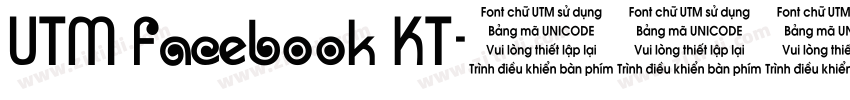 UTM Facebook KT字体转换